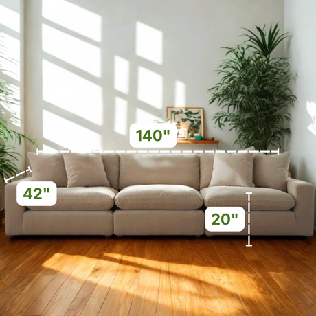Nova Cloud 3pc Modular Sofa - Pull Up A Couch