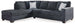 Ashley Furniture Altari sectional with chaise, showcasing plush upholstery and modern design in a spacious living room setting.