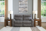 Ashley Furniture Next-Gen DuraPella Power Reclining Sectional Loveseat with plush cushions and modern design in a neutral fabric.
