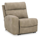 Next-Gen DuraPella power reclining sectional loveseat by Ashley Furniture showing plush fabric, reclining seats, and modern design.
