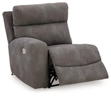 Ashley Furniture Next-Gen DuraPella power reclining sectional loveseat with console, featuring plush cushions and modern design.