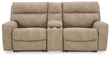 Ashley Furniture Next-Gen DuraPella power reclining sectional loveseat with console, featuring plush upholstery and modern design.