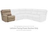 Ashley Furniture Next-Gen DuraPella power reclining sectional loveseat with console, showing plush seating and modern design.