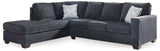 Ashley Furniture Altari Sleeper Sectional with Chaise in neutral fabric, featuring plush cushions and modern design.
