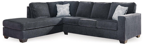 Ashley Furniture Altari Sleeper Sectional with Chaise in neutral fabric, featuring plush cushions and modern design.