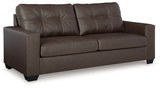 Ashley Furniture Barlin Mills sleeper sofa in a living room setting, featuring a modern design with plush cushions and neutral upholstery.
