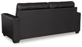 Ashley Furniture Barlin Mills sofa sleeper with plush fabric and modern design, featuring a fold-out bed and comfortable seating.