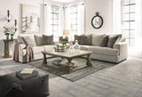 Ashley Furniture Soletren sofa sleeper with plush fabric upholstery, featuring a sofa design and a hidden fold-out bed for guests.