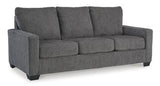 Ashley Furniture Rannis Sofa Sleeper with plush fabric and convertible design, perfect for easy guest sleeping arrangements.