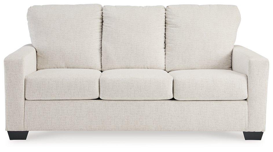Ashley Furniture Rannis sofa sleeper with plush fabric, featuring a modern design and convertible bed for versatile seating and sleeping.