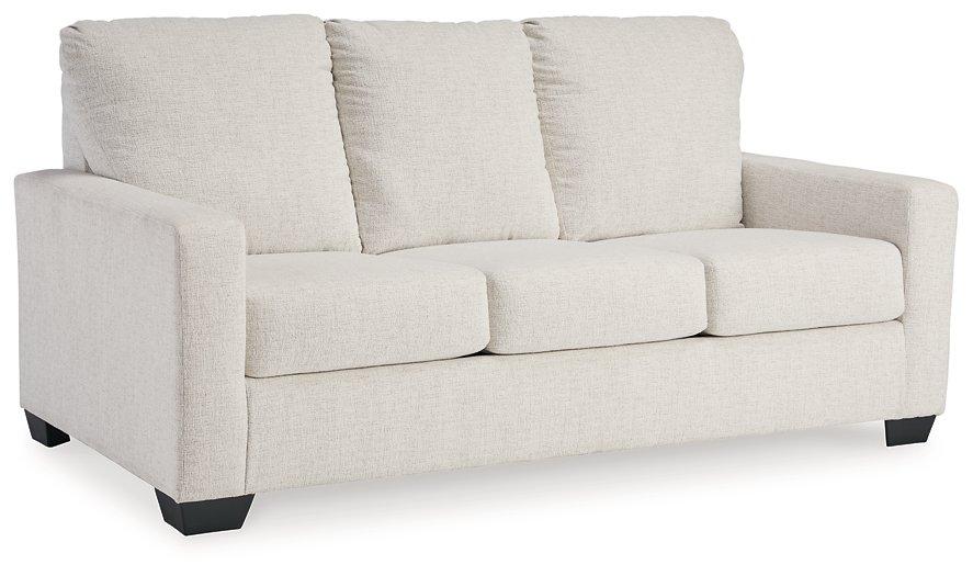 Ashley Furniture Rannis sleeper sofa showing a stylish, multi-functional sofa bed with neutral fabric and contemporary design.