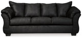 Ashley Furniture Darcy Sofa with plush fabric and modern design, featuring cushioned armrests and a comfortable seating area.