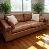 Brown Atlas Reserve Modular Sofa by Ashley Furniture, showing the two-piece sectional with plush cushions and modern design.