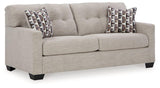 Mahoney sofa by Ashley Furniture featuring plush cushions and modern design in a neutral fabric for stylish living room seating.