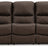 Ashley Furniture Leesworth power reclining sofa with plush fabric, padded armrests, and built-in recline mechanism, shown head-on.