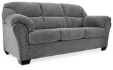 Ashley Furniture Allmaxx Sofa featuring plush cushions and modern design in a neutral fabric, perfect for living room comfort.