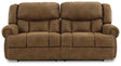 Ashley Furniture Boothbay Reclining Sofa showing plush fabric, reclining seats, and modern design for comfortable living space.