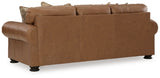 Ashley Furniture Carianna sofa with plush back cushions and wide armrests, shown from the back in a stylish living room setting.