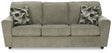 Ashley Furniture Cascilla sofa with plush cushions and neutral fabric, shown from a head-on angle.