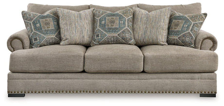 Ashley Furniture Galemore sofa with plush upholstery and modern design, shown in a living room setting.
