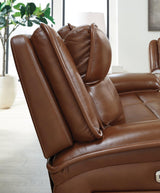 Ashley Furniture Healy Pier Power Reclining Sofa with plush cushions and sleek design, shown in a modern living room setting.