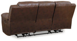 Ashley Furniture Stoneland Power Reclining Sofa with plush upholstery and adjustable reclining features.