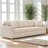 Ashley Furniture Modmax Modular Sofa 3-piece set in granite fabric, showing the sectional sofa with plush cushions and modern design.