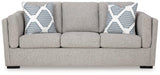 Ashley Furniture Evansley Sofa with plush fabric, modern design, and wide armrests, perfect for living room comfort.