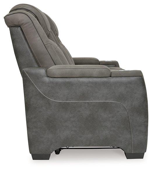 Next-Gen DuraPella Power Reclining Sofa by Ashley Furniture with plush cushions and modern design in a neutral fabric.