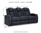 Ashley Furniture Fyne-Dyme Power Reclining Sofa with plush cushions and reclining features, in a modern design.