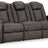 Ashley Furniture Fyne-Dyme Power Reclining Sofa with plush cushions and reclining features, showcasing a modern fabric design.