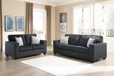 Ashley Furniture Altari sofa with plush cushions and contemporary design, shown in a stylish living room setting.