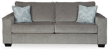 Ashley Furniture Altari sofa with plush cushions and modern design, shown from a front head-on perspective.