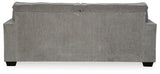 Ashley Furniture Altari sofa with plush back cushions and soft fabric upholstery, shown from the rear view.