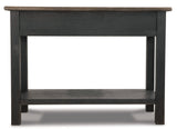 Ashley Furniture Tyler Creek sofa table featuring a sleek wooden design with a spacious top and sturdy legs.