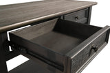 Ashley Furniture Tyler Creek sofa table with a wooden finish, featuring a sleek console design and spacious surface.
