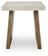 Ashley Furniture Brendalhouse stationary occasional table set featuring two elegant wooden tables with sleek, modern design accents.