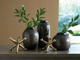 Ashley Furniture Vinburn accessory set with five stylish table accessories displayed together on a neutral surface.
