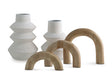 Ashley Furniture Maddwarth accessory set of 5 table accessories, includes decorative items on a stylish table.