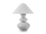 Ashley Furniture Brickdon table lamp with a ceramic base and fabric shade, ideal for enhancing living room or bedside decor.