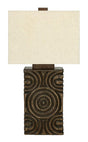 Heathbury table lamp by Ashley Furniture featuring a classic design with a fabric shade and wooden base.