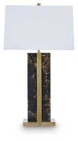 Ashley Furniture Neonish table lamp with a sleek design and vibrant neon-colored shade on a modern base.