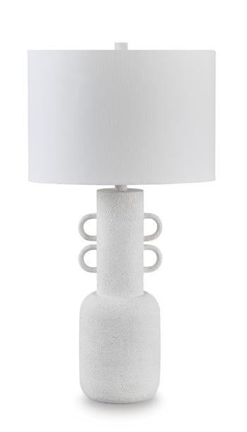 Perringhill table lamp by Ashley Furniture with a classic design, featuring a fabric shade and wooden base for elegant home lighting.