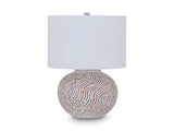 Ashley Furniture Vien table lamp with a modern design and fabric shade, ideal for living room or bedroom decor.