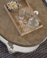 Ashley Furniture Realyn Table Set with a wooden table and matching chairs, showcasing a modern dining room design.