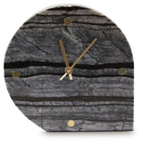 Set of two Ashley Furniture Janmour table clocks, modern tabletop accessories with sleek design and black finish.