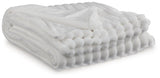 Set of three Ashley Furniture Alsonwell throws with soft fabric and decorative patterns, perfect for cozy home decor.