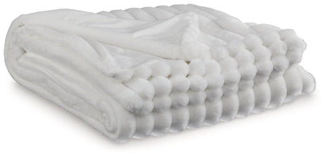 Set of three Ashley Furniture Alsonwell throws with soft fabric and decorative patterns, perfect for cozy home decor.