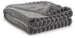 Set of three Ashley Furniture Alsonwell throws with soft, cozy fabric perfect for home decor and lounging.