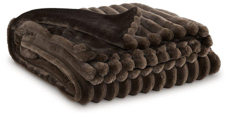 Set of three Ashley Furniture Alsonwell throw blankets featuring soft fabric and stylish design, perfect for cozy home decor.
